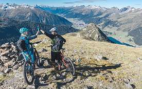 Mountainbike fahren in Davos mit Solaria